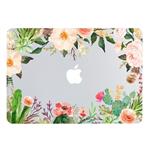 MacBook Air 13 Inch Case 2019 2018 Release A1932, Cactus Flower Clear See, Transparent Hard Shell Case Cover with Retina Display Fits Touch ID