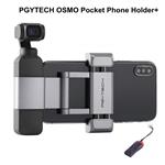 PGYTECH OSMO Pocket Phone Holder+ Plus Foldable Mobile Mount Bracket for DJI OSMO Pocket,with a USB Reader