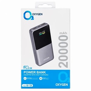 پاوربانک اکسیژن OX-130 ظرفیت 20000mAh شارژ سریع کد 140613