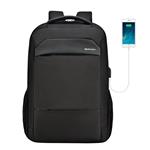 kopack Laptop Backpack 17 Inch Waterproof Zipper Computer Backpack Black Travel Bag for Business College with USB Port