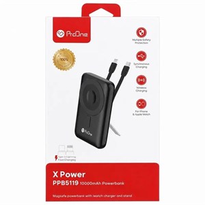 پاوربانک پرووان PPB5119 ظرفیت 10000 میلی‌آمپرساعت کد 140578