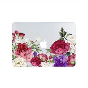 MacBook Air 13 Inch Case 2019 2018 Release A1932, Vintage Peony Flowers Clear Case,Cute Animal Soft Touch Hard Shell Cover Retina Display Fits ID 