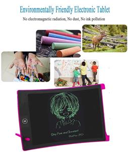 LCD Writing Tablet, 8.5-Inch Board Doodle Electronic Pads Drawing Gift for Kids and Adults at Home,School Office (Pink) 