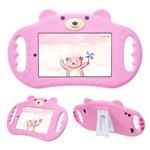 pzoz Tablet Case for Kids Compatible with 7 Tablet 7in Shock Proof Handle Protector Stand Girls Boys 7inch Cover for Tablet 7 inch 7th Edition Generation 2017 Release (Pink)