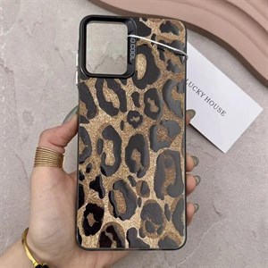 قاب گوشی Galaxy A07 سامسونگ So CooL سوکول اورجینال فانتزی دکمه کرومی طرح پلنگی قهوه ای کد E1-1001677