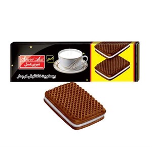 بیسکویت کرمدار شکلاتی شیرین عسل  - 120 گرم بسته 40 عددی - 1 کارتون بیسکوییت