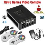 Raspberry Pi 3 based retro games emulation console, 16GB edition, 2x snes type controller, Retropie