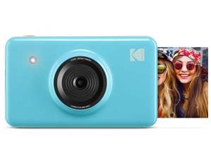 KODAK Mini Shot Wireless Instant Digital Camera Social Media Portable Photo Printer LCD Display Premium Quality Full Color Prints Compatible w iOS Android Blue 