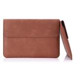 MoKo 12.9 Inch Tablet Sleeve Case Bag Compatible with New iPad Pro 12.9" (2018/2017), Protective PU Leather Tablet Case Cover, with Built-in Card Slot, Document Pocket, Apple Pencil Holder - Brown