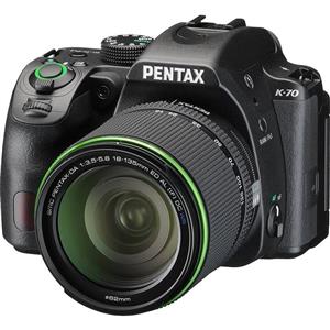 Pentax K-70 All Weather Wi-Fi Digital SLR Camera & 18-135mm WR Lens (Black) with 64GB Card + Backpack + Flash + Battery + Tripod + Filters + Remote + Kit 