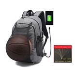 Travel Backpack for Men, Water Resistant Durable Large Laptop Backpack with Anti Theft, Basketball Bag USB Charging Port Soccer Sports Backpack Gym Tote Futbol Football Volleyball