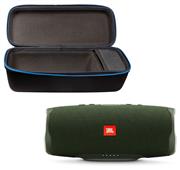 JBL Charge 4 Portable Waterproof Wireless Bluetooth Speaker Bundle with divvi! Charge 4 Protective Hardshell Case - Green