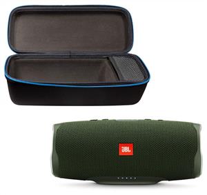 JBL Charge 4 Portable Waterproof Wireless Bluetooth Speaker Bundle with divvi Protective Hardshell Case Green 