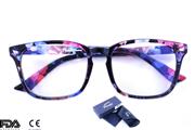 Peakz Blue Light Blocking Glasses Women and Men Unisex Computer and Gaming (Floral)