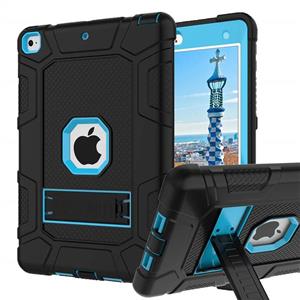 iPad Mini 5 Case, 5th Generation Hybrid Three Layer Armor Shockproof Rugged Drop Protection Cover Built with Kickstand for 7.9" 2019 (Sky Blue) 