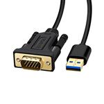 USB 3.0 to VGA Adapter Cable, Multi Monitor Display Video Converter for Windows 10/8.1/8/7, PC, Laptop, Surface up to 1920 x 1080, 1.5M (4.9 FT) Length - (NOT Support Mac/Linux/Chrome)