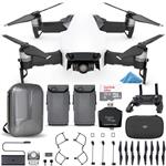 DJI Mavic Air Quadcopter with Remote Controller - Arctic White - Pilot Bundle with Extra Battery, SanDisk 32gb MicroSD, Hard-Shell Molded Backpack and Card Reader