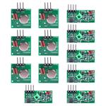 UCEC XY-MK-5V / XY-FST 433Mhz Rf Transmitter and Receiver Module Link Kit for Arduino/Arm/McU/Raspberry pi/Wireless DIY(6-pack)