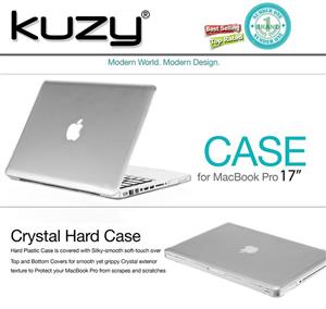 Kuzy MacBook Pro 17 inch Case for Model A1297 Aluminum Unibody Soft Touch Hard Cover Shell Ultra Slim Clear 