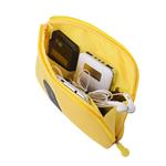 Travel Universal Organizer Bag / Electronics Accessories Case Packing Storage Bag, Multifunctional Shockproof Makeup Pouch, Gadget Bag, Data Cable Travel Case With Mesh (Size L, Yellow) - Happy Hours