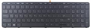 کیبورد لپ تاپ اچ پی HP Probook 450-G3... Original New for HP ProBook 450 G3 450 G4 US UI Black Backlit Keyboard