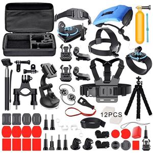 Deyard Accessories Kit Set for GoPro Hero 7 Hero HD(2018) Hero 6 Hero 5 Hero 4/3 Hero Session Hero 7 Black Hero 5 Black Fit AKASO DJI Osmo Campark Xiaomi Crosstour Apeman Action Camera 