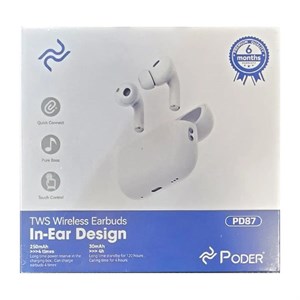 هندزفری بی سیم بلوتوث پودر PODER سری Airpods Pro 2 مدل PD87 کد 180871