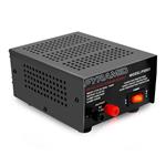 Universal Compact Bench Power Supply - 6 Amp Linear Regulated Home Lab Benchtop AC-to-DC 12V Converter w/ 13.8 Volt DC 115V AC 100 Watt Power Input, Screw Type Terminals, Cooling Fan - Pyramid PS8KX