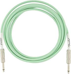 Fender Original Series Instrument Cable for Electric Guitar, Bass Guitar, Electric Mandolin, Pro Audio - Surf Green - 10' 