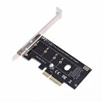 M.2 to PCIe Adapter, NVME SSD to PCI-e 3.0 x4 Host Controller Expansion Card with Low Profile Bracket, Support M Key Solid State Drive Type 2280 2260 2242 2230 Converter to Desktop PCI Express