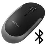 Macally Silent Wireless Bluetooth Mouse for Apple Mac or Windows PC Laptop/Desktop Computer - Slim & Compact Mice Design with Optical Sensor & DPI Switch 800/1200/1600 - Small for Easy Travel, Black