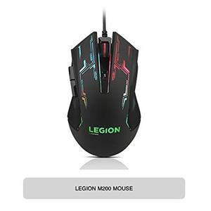 موس گیمینگ لنوو Legion M200 Lenovo Legion M200 RGB Gaming Mouse,5-button design,up to 2400 DPI with 4 levels DPI switch,7-color circulating-backlight,braided cable,comfort for playing,intuitive and easy to set-up,GX30P93886