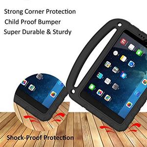 LTROP Kids Case for iPad Mini 1 2 3 4 5 - Light Weight Shock Proof Handle Friendly Convertible Stand Kids Case for iPad Mini, Mini 5 (2019), Mini 4, iPad Mini 3rd Generation, Mini 2 Tablet - Black 