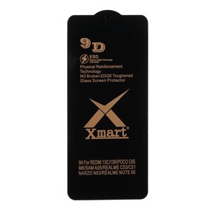 گلس گوشی Galaxy A05 - Galaxy A05S - Redmi 13C - Poco C65 - Realme C51 - Realme C53 شیشه ای ایکس مارت Xmart سری 9D اورجینال کد 180453