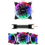 upHere Computer Case Fan 120mm LED Silent Fan for Computer Cases, CPU Coolers, and Radiators Ultra Quiet,Triple Pack Colorful Case Fan,F03