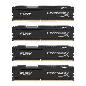 Kingston Technology HyperX FURY Black 16GB Kit (4x4GB) 2666MHz DDR4 Intel XMP Desktop Memory (HX426C15FBK4/16)