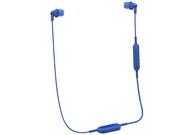 (PANASONIC Bluetooth Earbud Headphones with Microphone, Call/Volume Controller and Quick Charge Function - RP-HJE120B-A - in-Ear Headphones (Blue