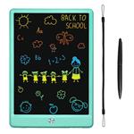 KURATU LCD Writing Tablets for Kids, 10 inch Electronic Drawing Pads, Portable Reusable Erasable Ewriter, Elder Message Board,Digital Handwriting Pad Boogie Doodle Board for School, or Office(White)