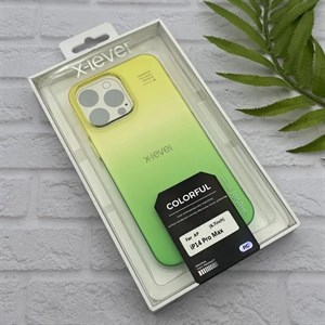 قاب گوشی iPhone 14 Pro Max آیفون اورجینال ایکس لول X-LEVEL دو رنگ فول طلقی کریستال کد E1-163496