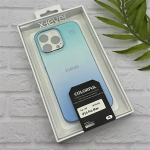 قاب گوشی iPhone 14 Pro Max آیفون اورجینال ایکس لول X-LEVEL دو رنگ فول طلقی کریستال کد E1-163497
