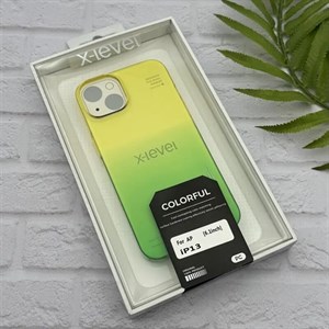 قاب گوشی iPhone 13 - iPhone 14 آیفون اورجینال ایکس لول X-LEVEL دو رنگ فول طلقی کریستال کد E1-163495
