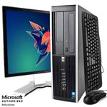 Desktop Computer Package Compatible with HP Elite, Intel Core i5 3.2-GHz, 8GB RAM, 240GB Solid State Drive, 19 Inch LCD, DVD, Keyboard, Mouse, WiFi, Windows 10 Professional (Renewed)