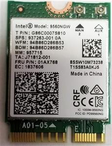 Intel Wireless-AC 9560, M.2 2230, 2X2 Ac+Bt, Gigabit, No Vpro 