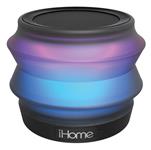 iHome iBT62B Portable Collapsible Bluetooth Color Changing Speaker with Speakerphone - Featuring Melody, Voice Powered Music Assistant