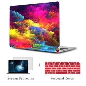 TwoL Case for MacBook Air 13 inch 2018 Lucky Cloud Print Hard Shell Keyboard Skin and Screen Protector New Retina A1932 