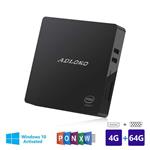 Mini PC, 4GB/64GB Windows 10 64-bit Intel Atom Z8350 (up to 1.92GHz), 4K/Dual HDMI/USB 3.0/Gigabit Ethernet/Dual WiFi/SD Card Reader/BT 4.0, Fanless Mini Computer Desktop