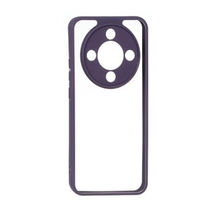 قاب گوشی Honor X9D آنر پشت طلقی شفاف دور سیلیکونی بنفش کد 180097