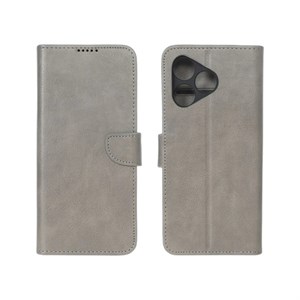 کیف گوشی Honor 400 آنر مگنتی طرح چرم کتابی محافظ لنزدار طوسی کد 99994