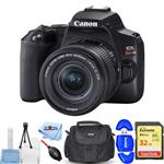 Canon EOS Rebel SL3 Camera with 18-55mm is STM Lens (Black) Starter Bundle with 32GB SD, Gadget Bag, Blower, Microfiber and Cleaning Kit [International Version]