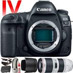 Canon EOS 5D Mark IV DSLR Camera with 70-200mm f/2.8L Lens (International Version) - 30.4 Megapixel - 4K Video with Pro Cleaning Kit Bundle